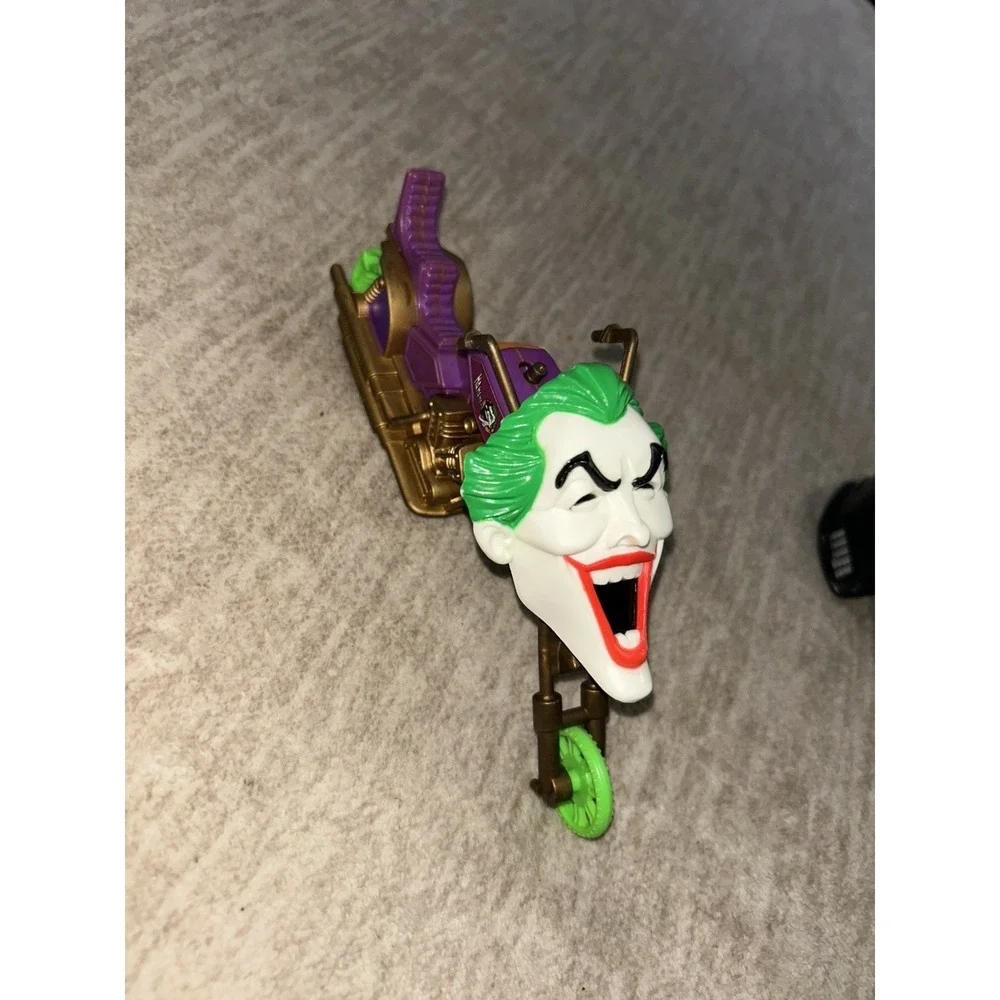 Kenner Joker Cycle + Face Missile Vintage Batman DC Comics Toy Motorcycle 1990